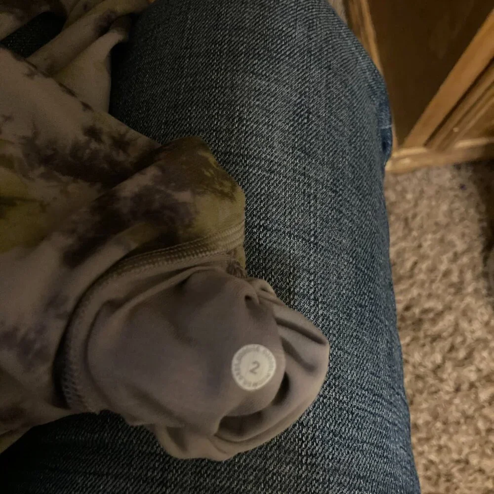 Lululemon Align High-Rise Crop 21" Radial Tie Dye Mauve Grey Multi Size 2 - Picture 3 of 3